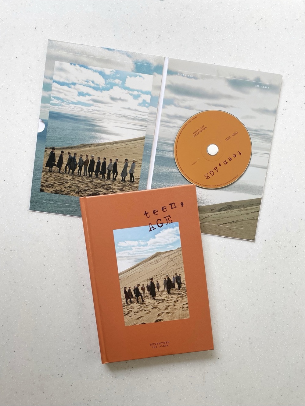 Teen, Age - Seventeen 2nd Album Orange Version 2017 CD Photo Book K-Pop